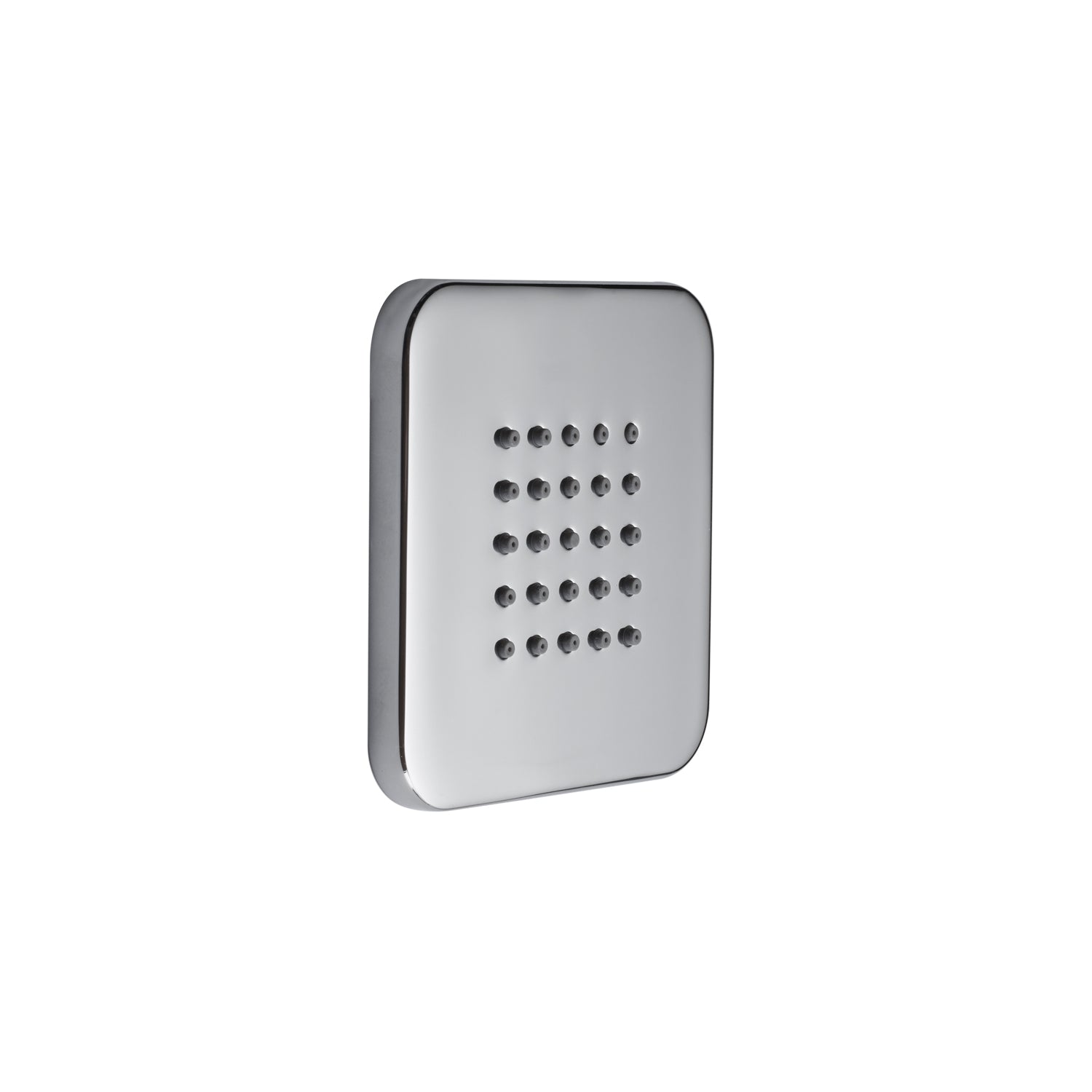 Soffione doccia autopulente 100x100 ottone cromato Bossini Cubic Round Flat by CeramicStore | Lo specialista del tuo bagno