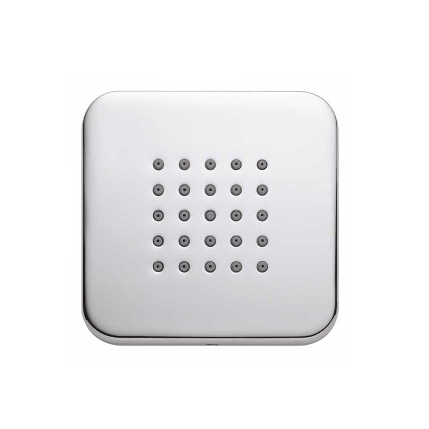 Soffione doccia autopulente 100x100 ottone cromato Bossini Cubic Round Flat by CeramicStore | Lo specialista del tuo bagno