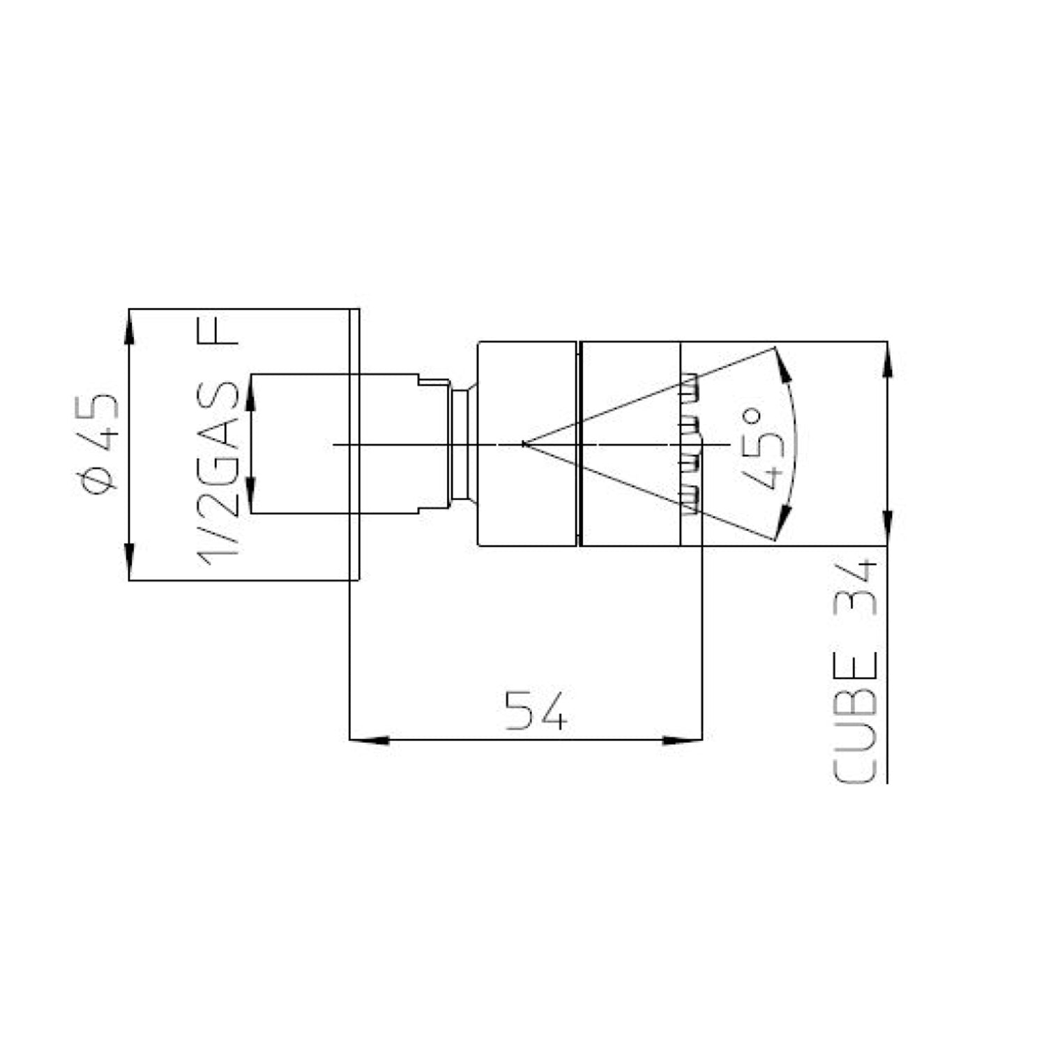 Soffione doccia autopulente ottone cromato Bossini Cubic Gom 34x34 by CeramicStore | Lo specialista del tuo bagno