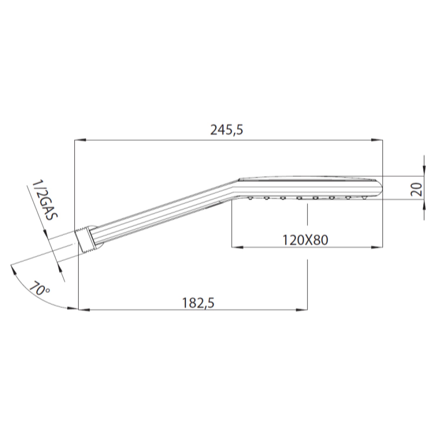 Doccia universale abs cromato 3 getti Bossini Kira LP diametro100 mm autopulente by CeramicStore | Lo specialista del tuo bagno