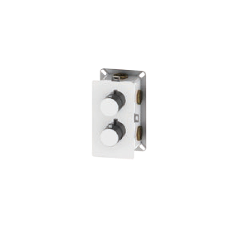 Miscelatore doccia termostatico ad incasso mod. 'T' in ottone con deviatore 3-2 vie by CeramicStore | Lo specialista del tuo bagno