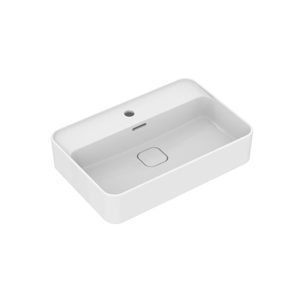 Lavabo d'appoggio 60x40 Ideal Standard Strada II con foro rubinetto