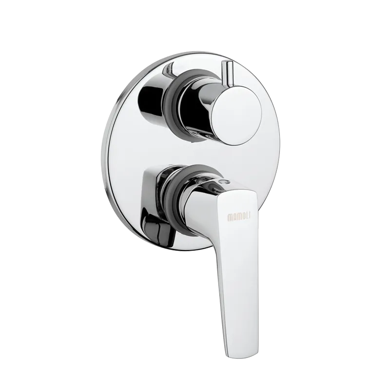 Set di Miscelatori Doccia, con Deviatore Lavabo incasso a parete e Bidet con scarico finitura cromata collezione Spartaco di Mamoli Rubinetterie by CeramicStore | Lo specialista del tuo bagno