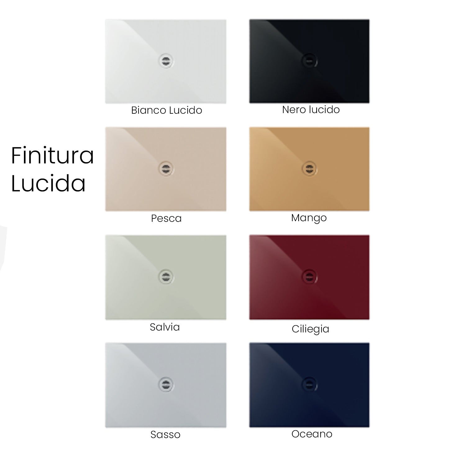Piatto doccia rettangolare in ceramica SoloDue cm 140x80 nero lucido