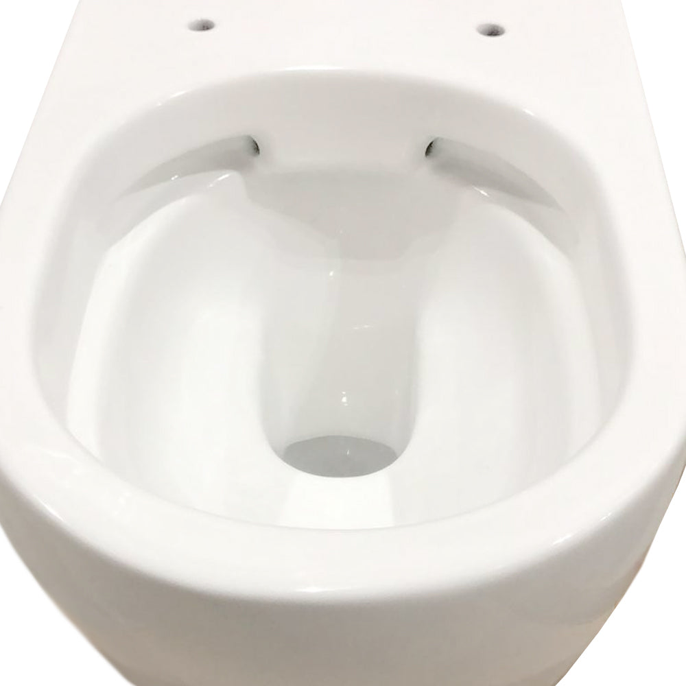 Sanitari filoparete Althea Cover in ceramica con sedile - Bianco Opaco