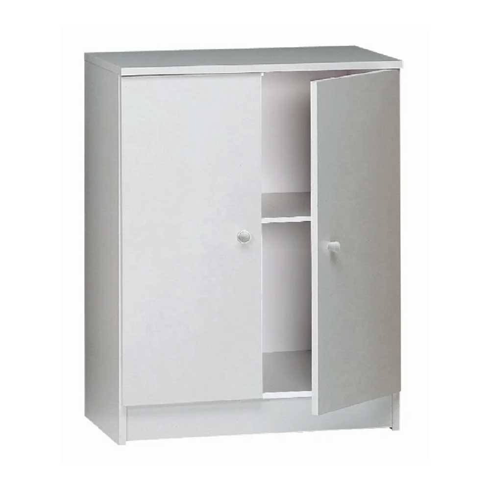 Mobile Basso 2 Ante con un ripiano regolabile finitura Bianco Liscio by Sarmog by CeramicStore | Lo specialista del tuo bagno