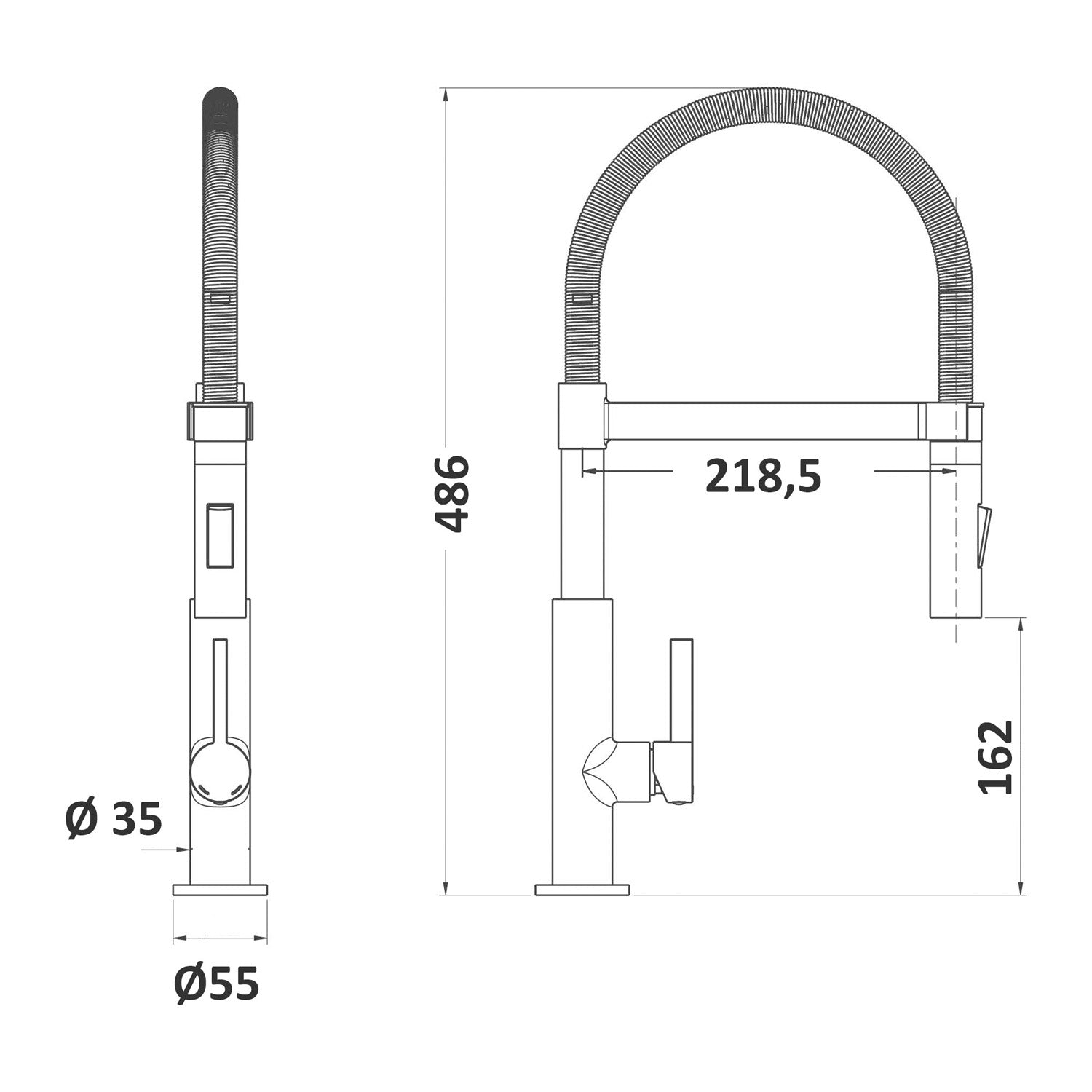 Miscelatore cucina con canna a molla flessibile Mixlav by CeramicStore | Lo specialista del tuo bagno