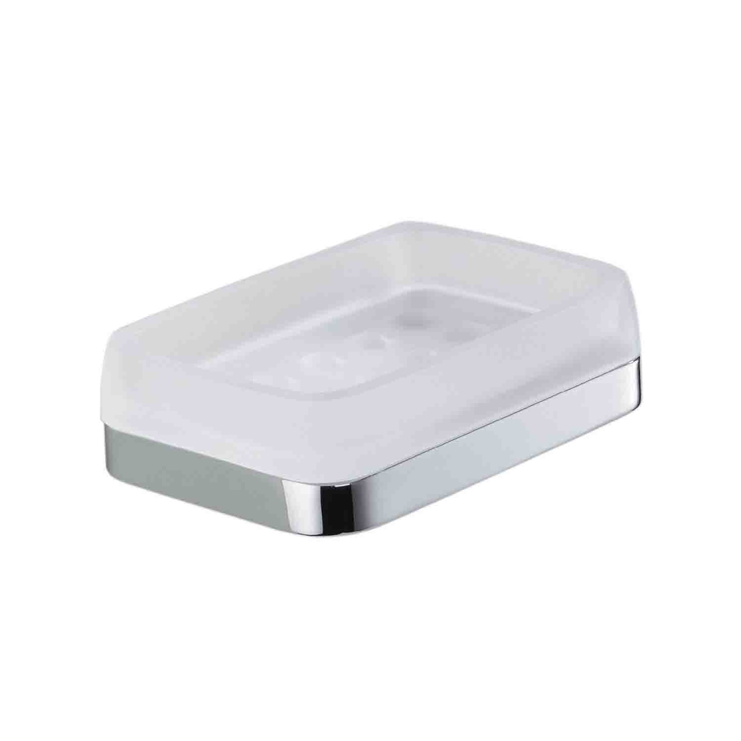 Porta sapone in ottone e vetro acidato collezione Time di Colombo Design by CeramicStore | Lo specialista del tuo bagno