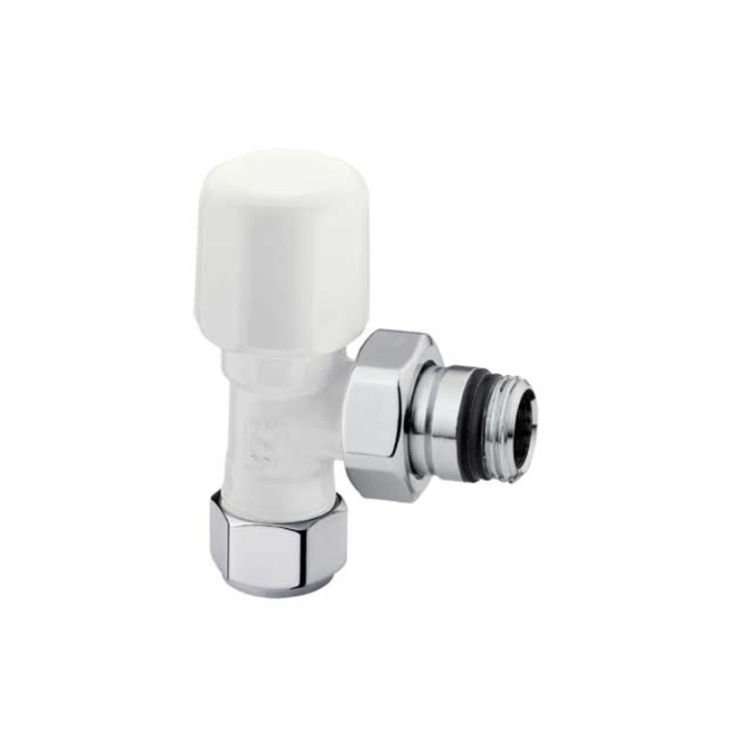 Valvola d'arredo a squadra per connessioni standard 1/2 - Bianca VERSIONE OUTLET by CeramicStore | Lo specialista del tuo bagno