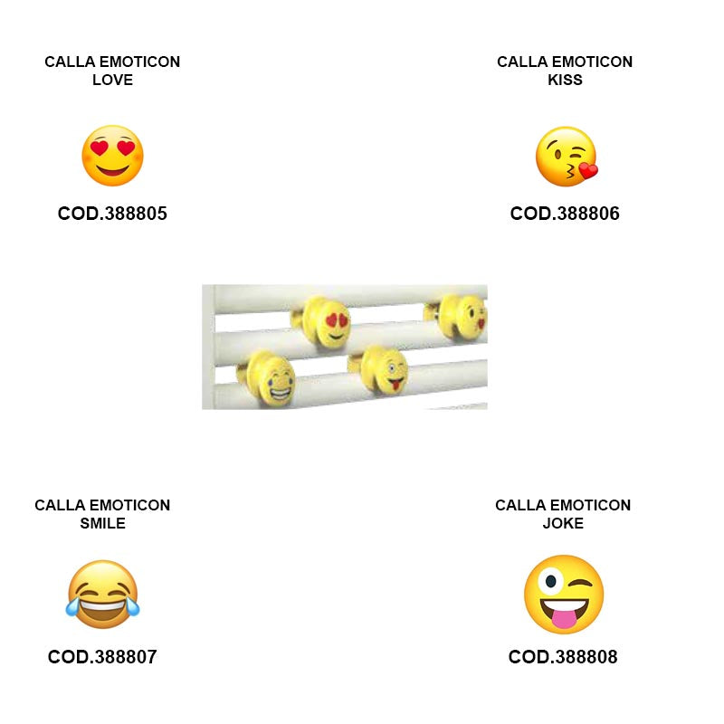 Appendino abs giallo Lazzarini Calla Emoticon Kiss by CeramicStore | Lo specialista del tuo bagno