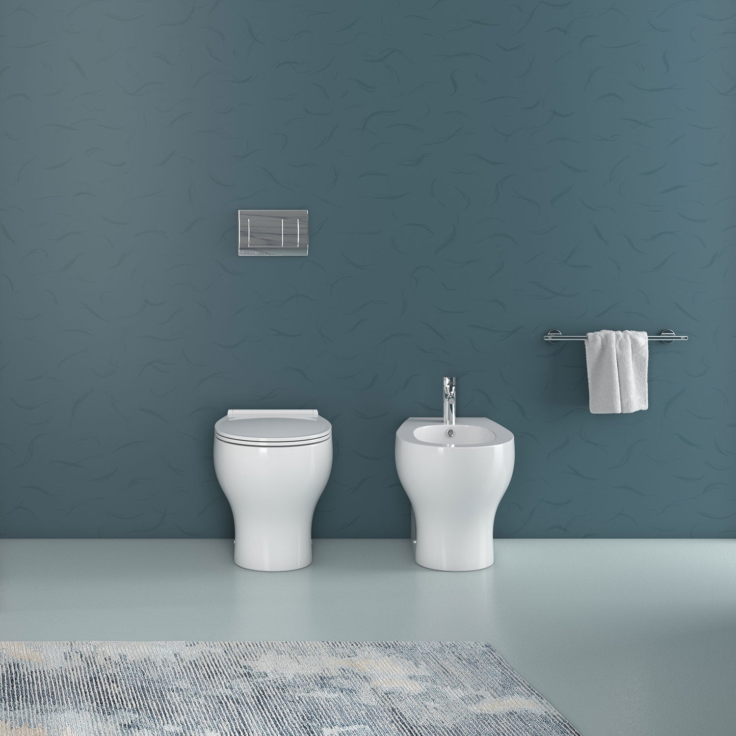 Sanitari filomuro senza brida Innova Denver wc