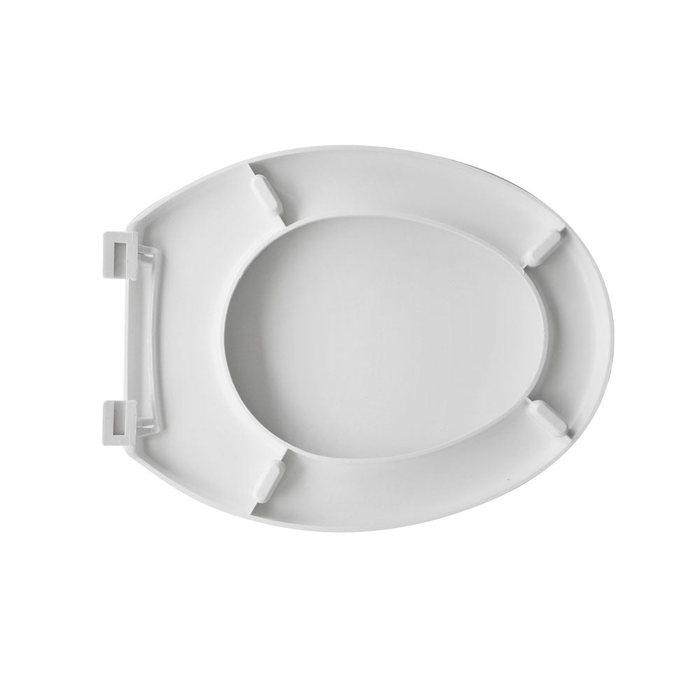 Sedile universale per wc in polipropilene bianco larghezza 37