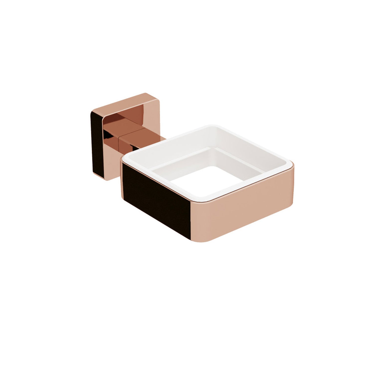 Ghiera porta accessori da fissare a parete in ottone collezione Dado di Lineabeta - metallo oro rosa by CeramicStore | Lo specialista del tuo bagno