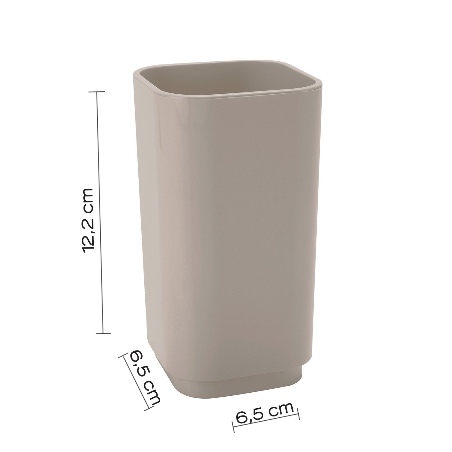 Portaspazzolini da appoggio Gedy serie Seventy - Beige