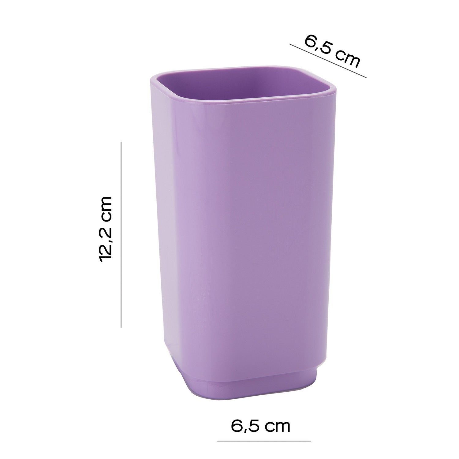 Portaspazzolini da appoggio Gedy serie Seventy - Lilla