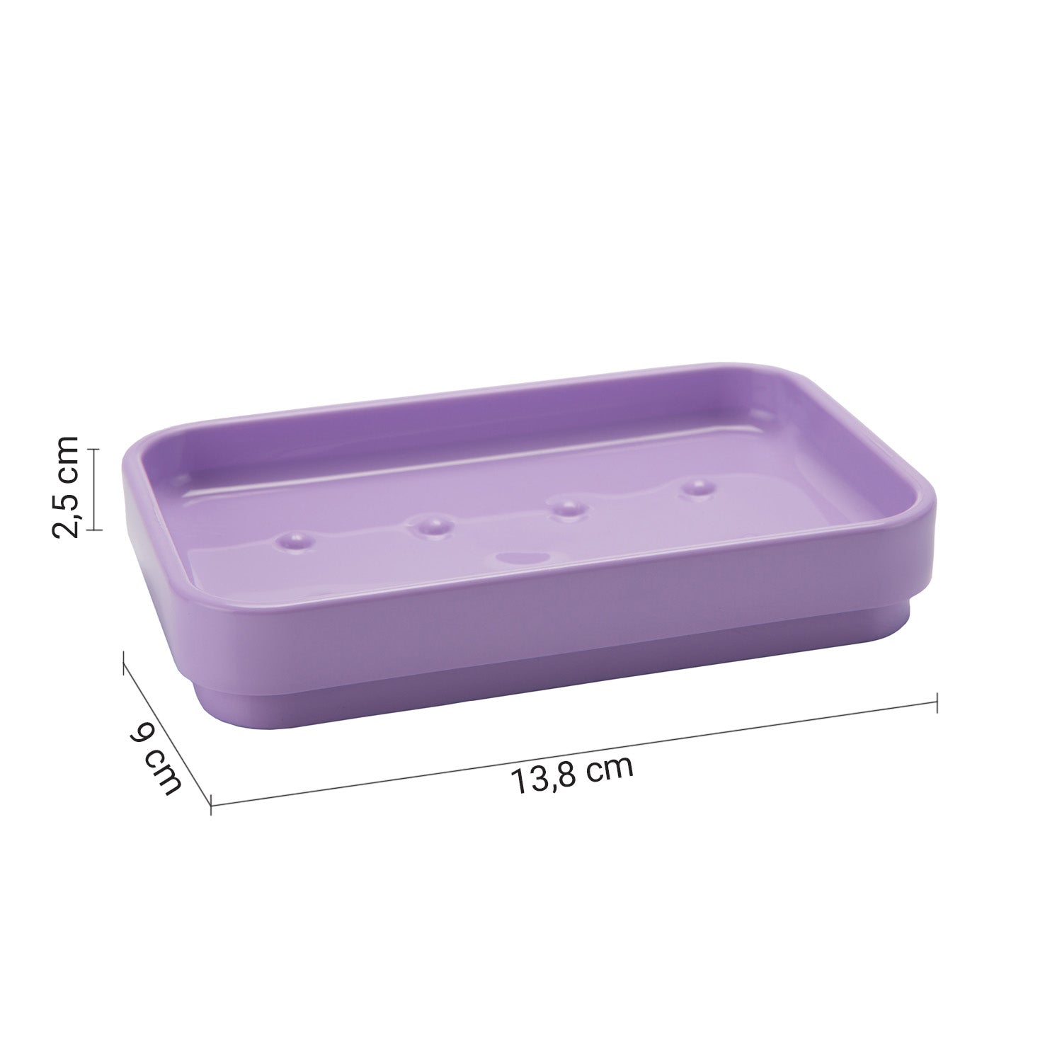 Portasapone da appoggio Gedy serie Seventy - Lilla