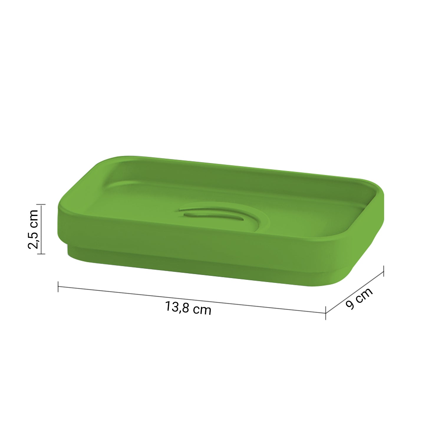 Portasapone da appoggio Gedy serie Seventy - Verde Pistacchio
