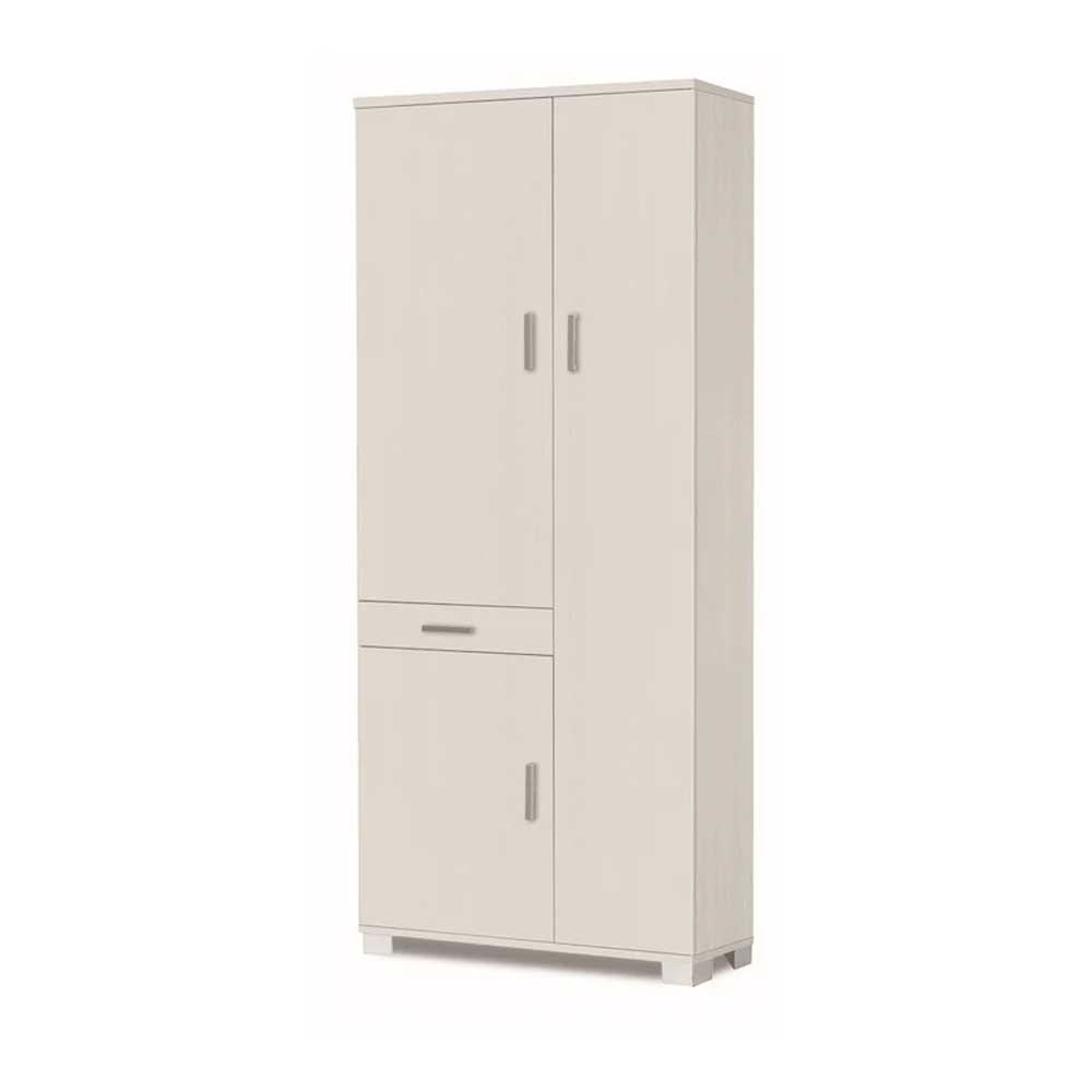 Mobile colonna a 3 ante e 1 cassetto con 6 ripiani finitura Bianco Fiammato by Sarmog by CeramicStore | Lo specialista del tuo bagno
