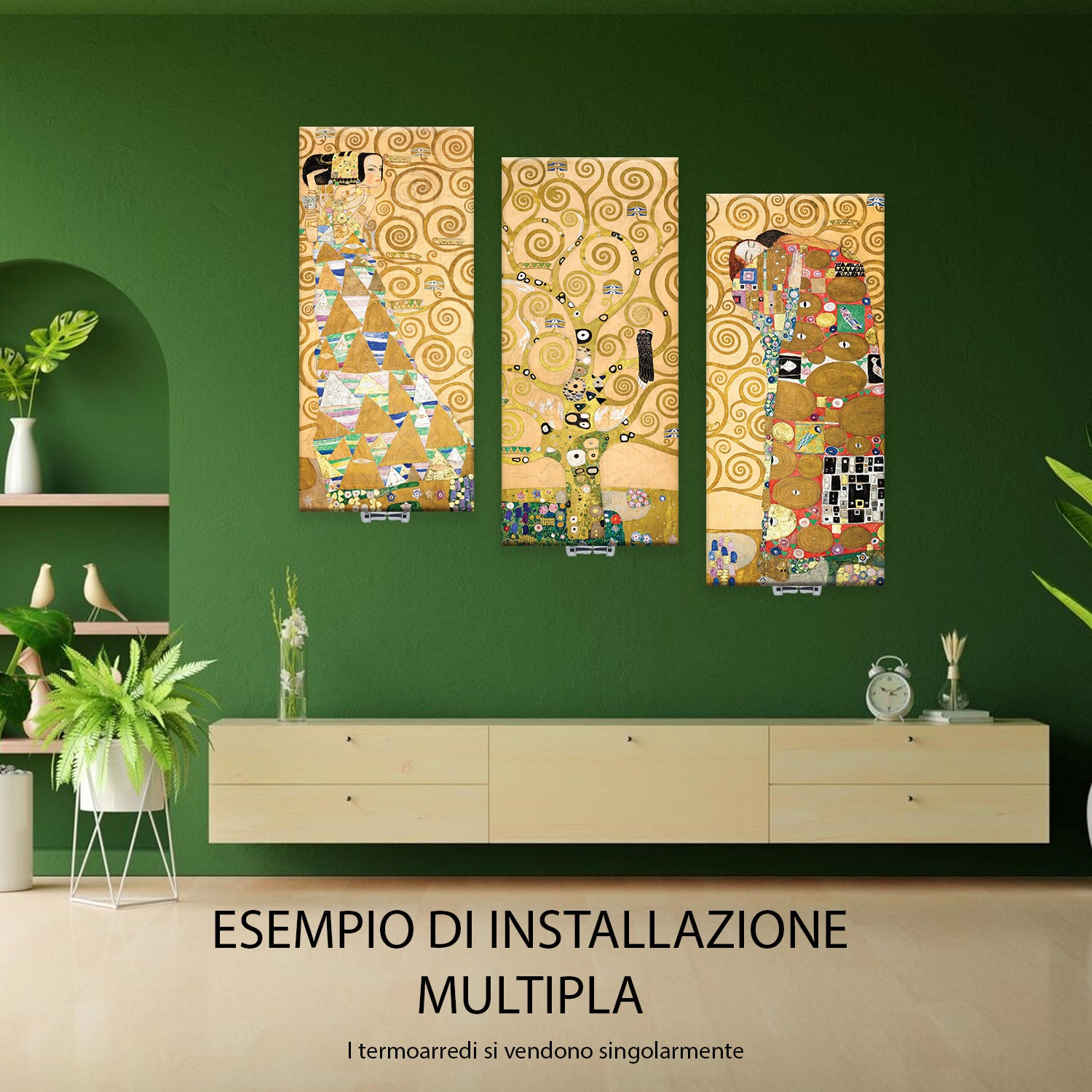 Termoarredo idraulico 180x73,5 cm interasse mm 50 Modello 'Hug' Termocrea by CeramicStore | Lo specialista del tuo bagno