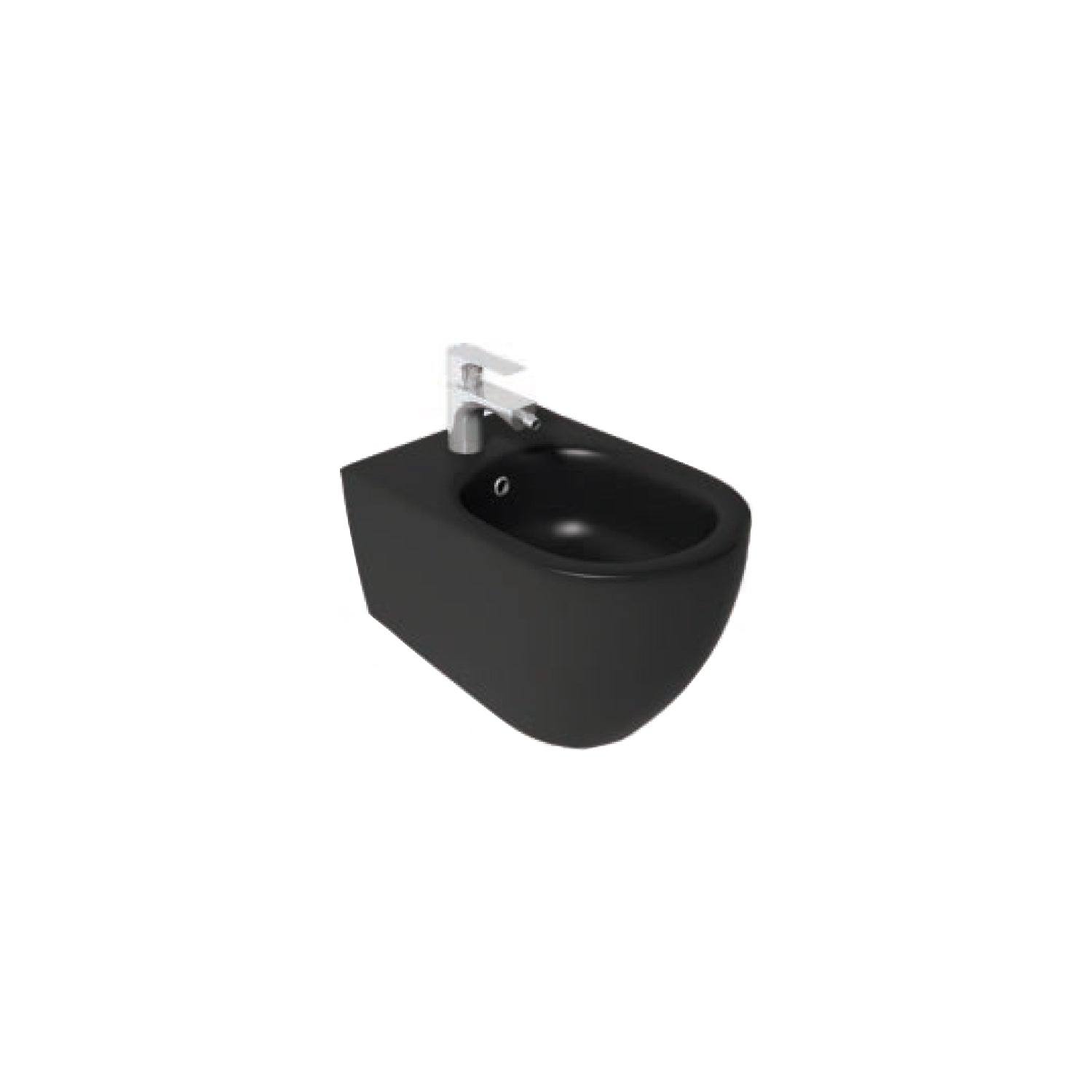 Sanitari sospesi Rimless con copriwater Soft Close BathCore serie Infinity 53x36