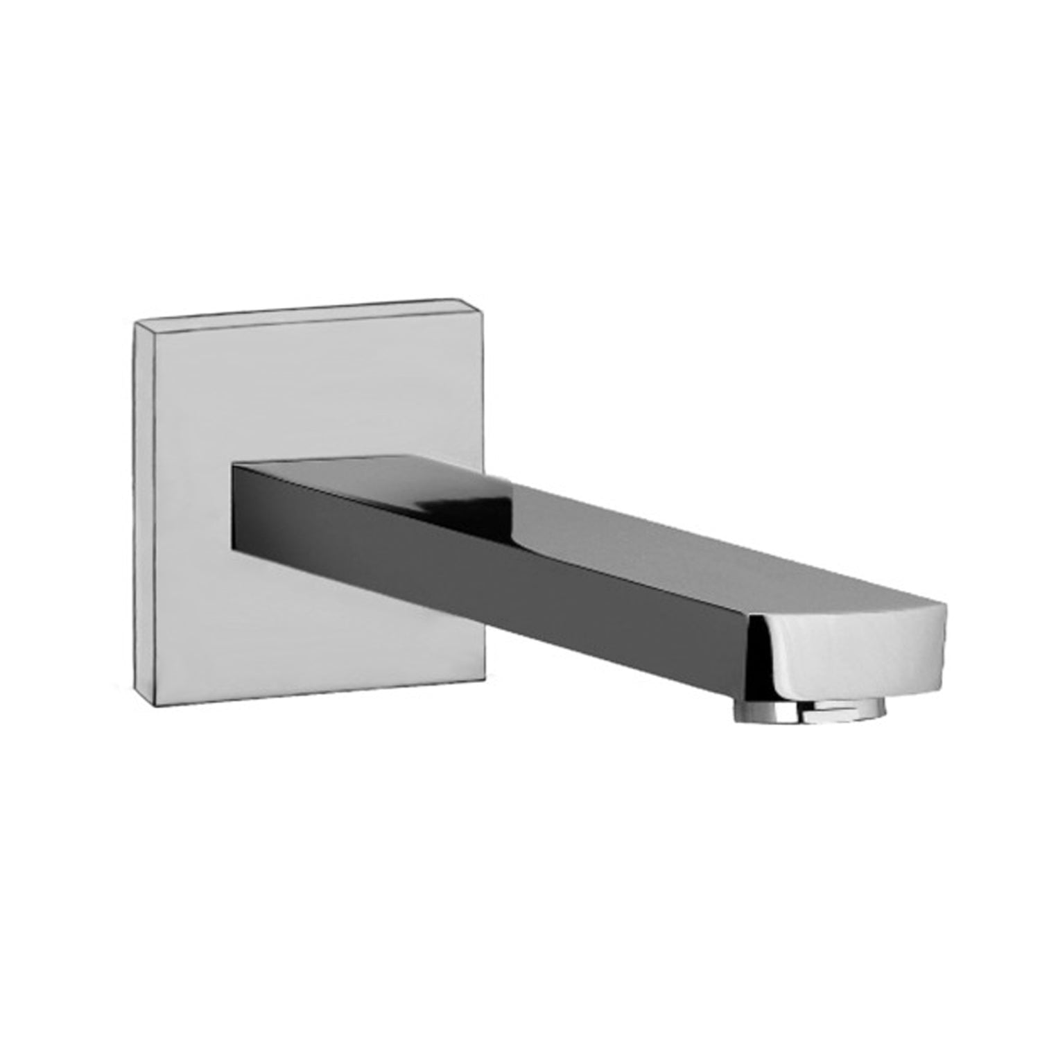 Bocca a muro Paffoni Elys 197x42 mm con aeratore M28x1 - Cromo by CeramicStore | Lo specialista del tuo bagno