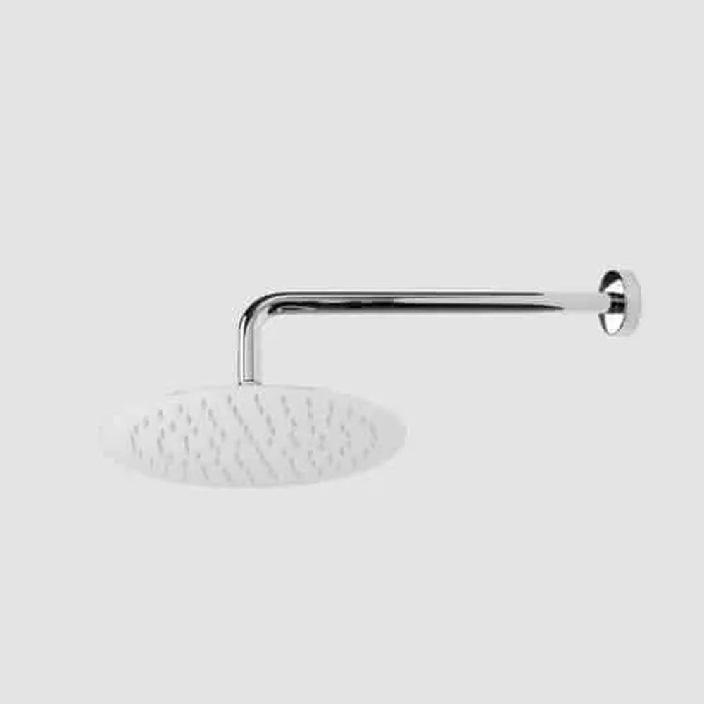 Braccio doccia tondo per soffione a parete in acciaio inox 304 cromato cm 31,5 by CeramicStore | Lo specialista del tuo bagno