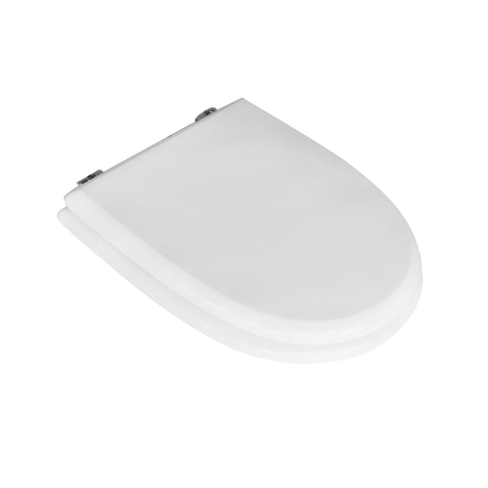 Sedile wc bianco per Althea vaso Ring lunghezza 40 cm cerniere regolabili