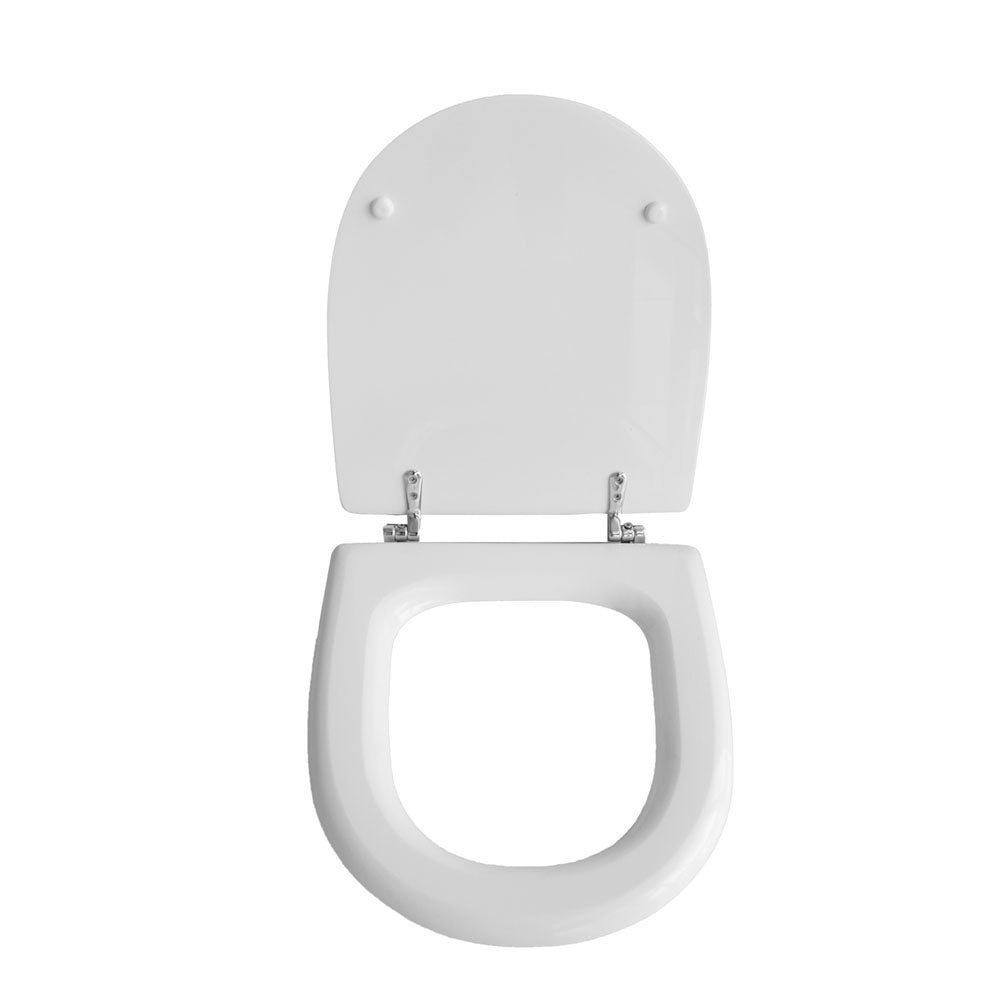 Sedile wc bianco per Althea vaso Ring lunghezza 40 cm cerniere regolabili