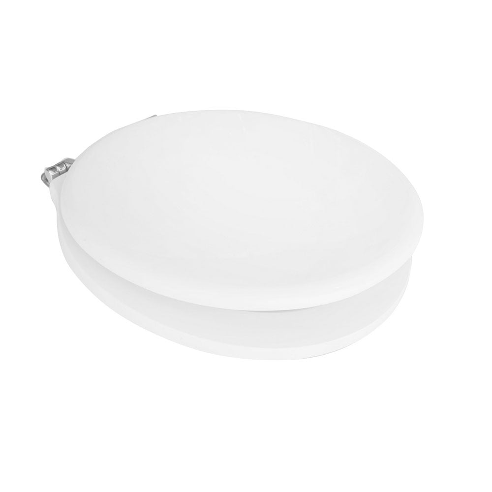 Sedile wc bianco per Azzurra vaso Zen larghezza 39 cm cerniere fisse