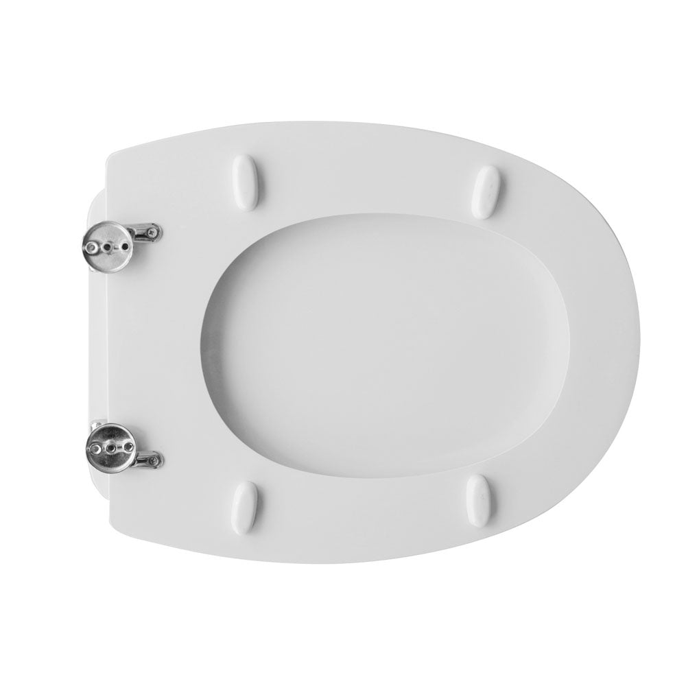 Sedile wc bianco per Azzurra vaso Zeus larghezza 36