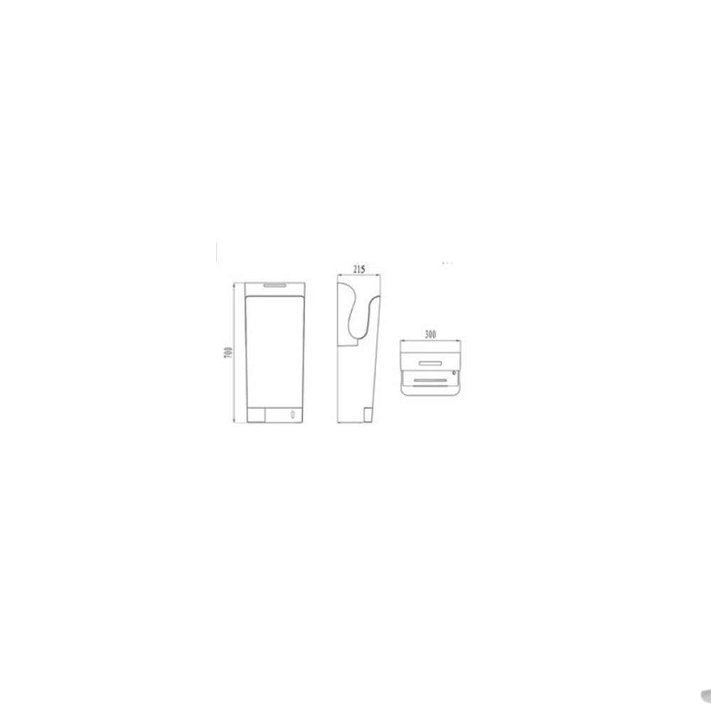 Eolo Asciugamani Elettrico A Lama Aria - Potenza 2050 W by CeramicStore | Lo specialista del tuo bagno