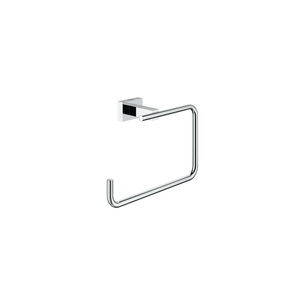 Portasalviette ad anello Grohe Essential Cube in metallo cromo fissaggio nascosto by CeramicStore | Lo specialista del tuo bagno