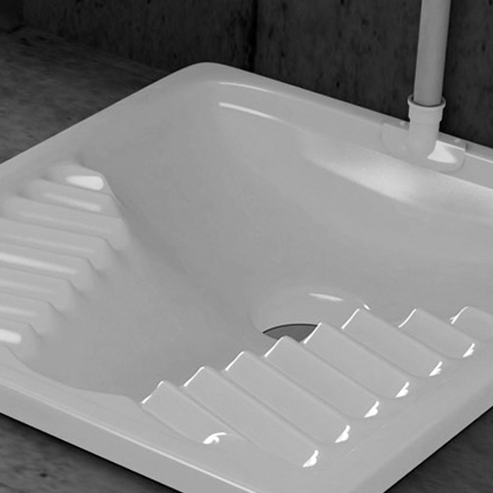 Sifone in moplen bianco ideale per vaso alla turca con codice 150-600