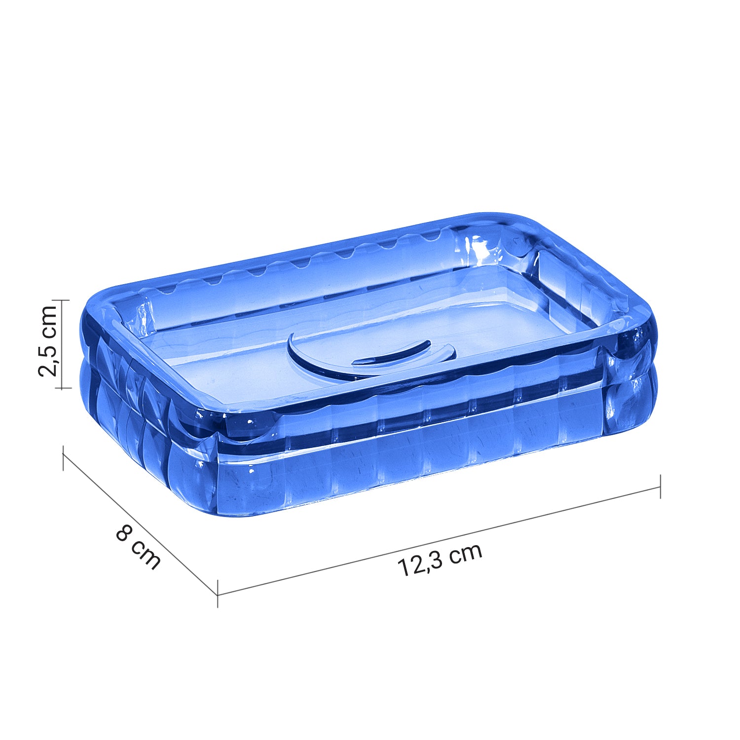 Portasapone da appoggio Gedy serie Glady - Blu