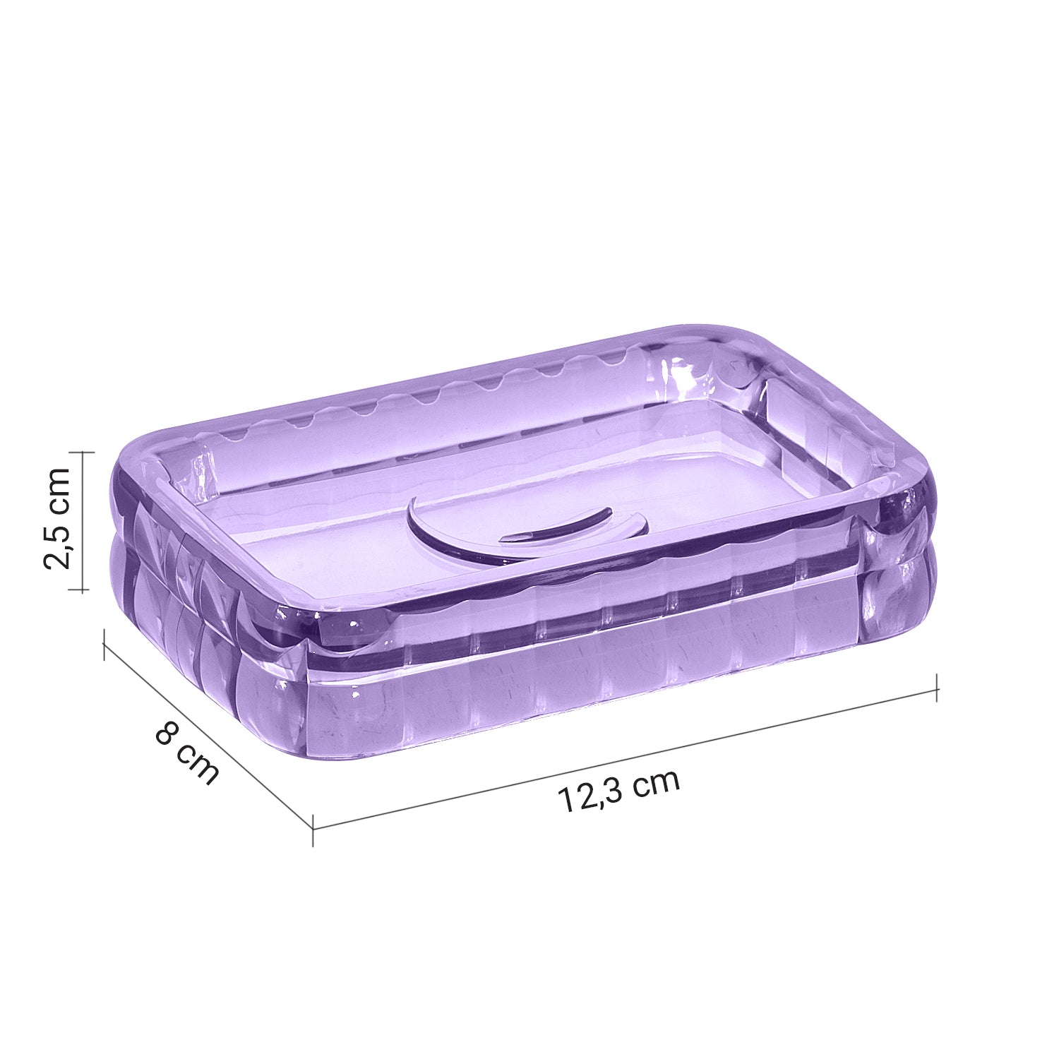 Portasapone da appoggio Gedy serie Glady - Lilla
