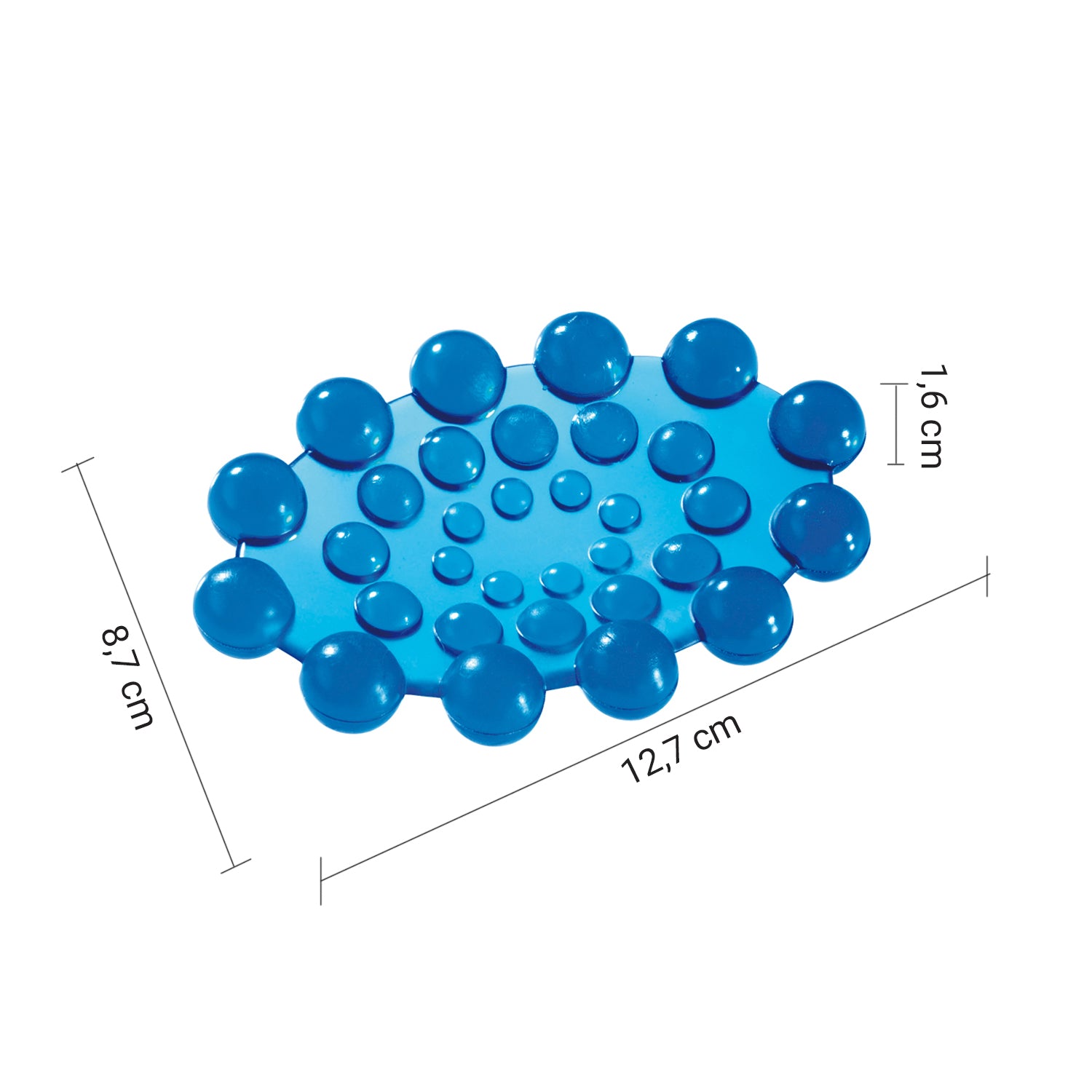 Portasapone Spot in PVC di Gedy - Azzurro