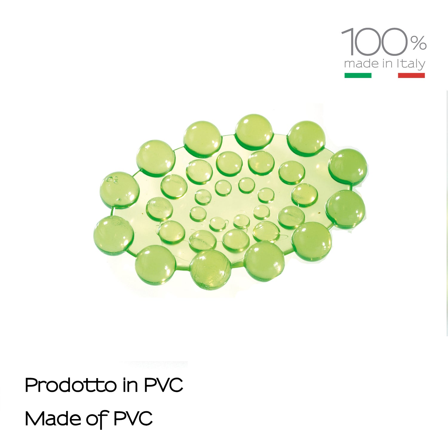 Portasapone Spot in PVC di Gedy - Verde Acido