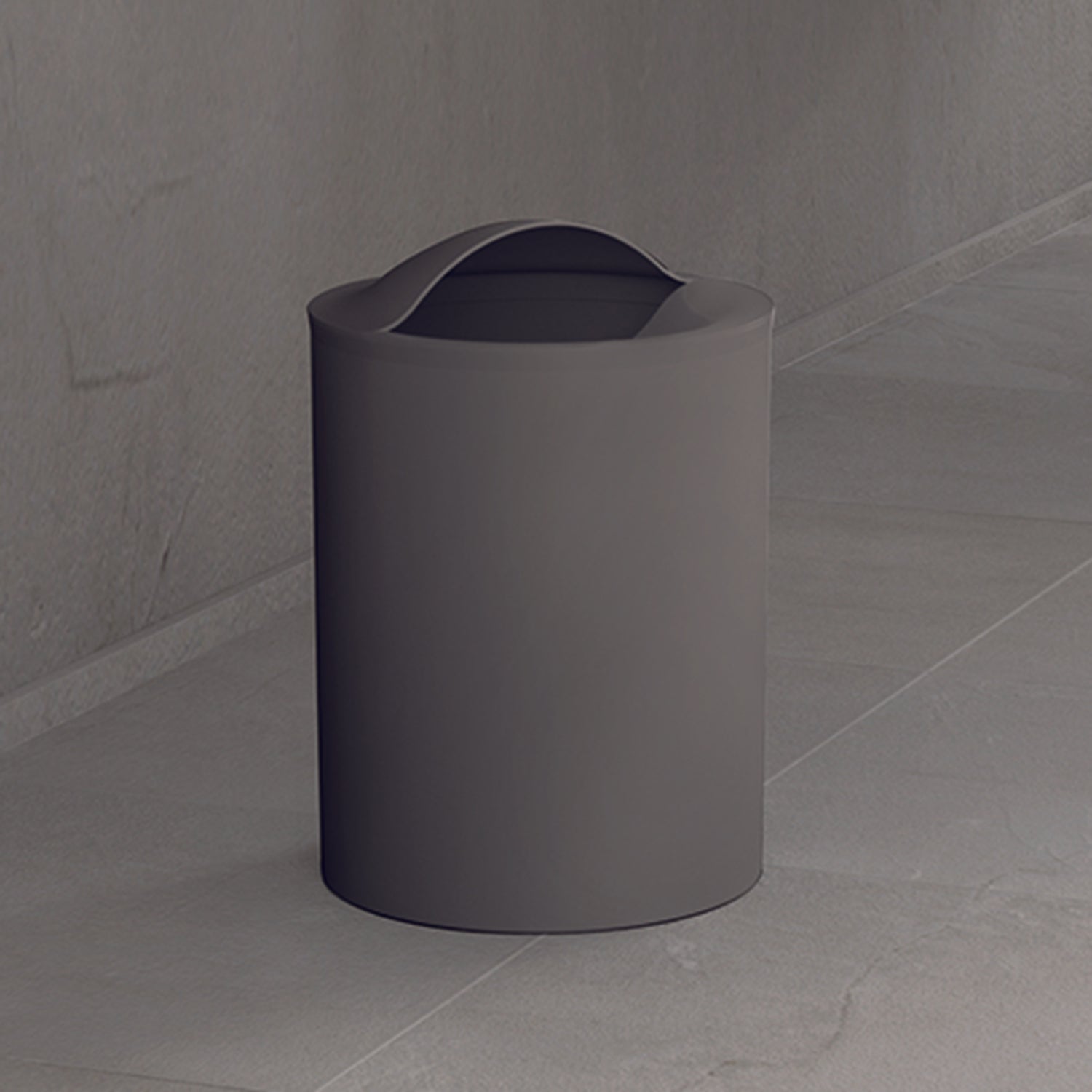 Cestino bagno da appoggio modello Eye di Gedy - Grigio by CeramicStore | Lo specialista del tuo bagno