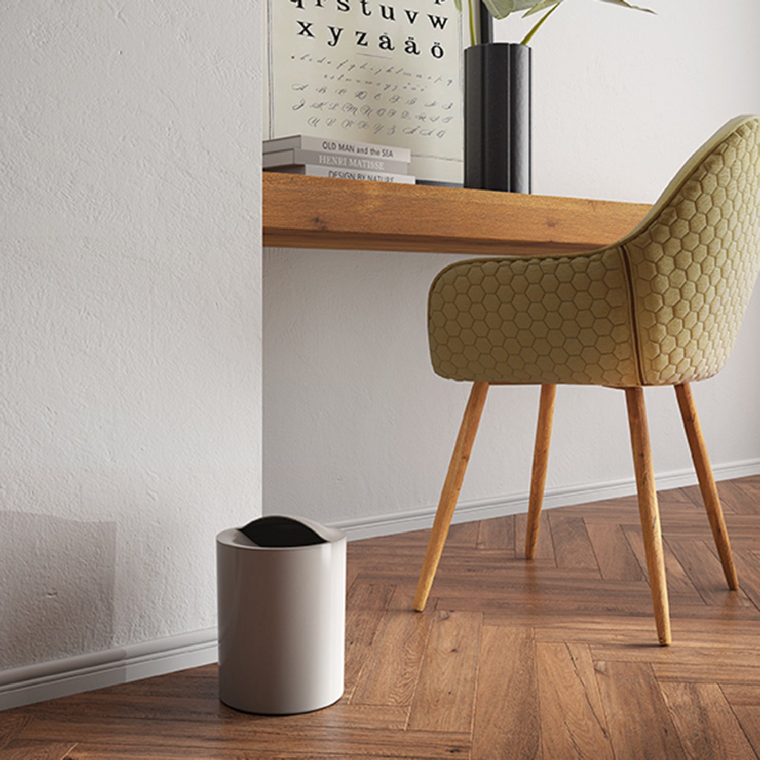 Cestino bagno da appoggio modello Eye di Gedy - Beige by CeramicStore | Lo specialista del tuo bagno