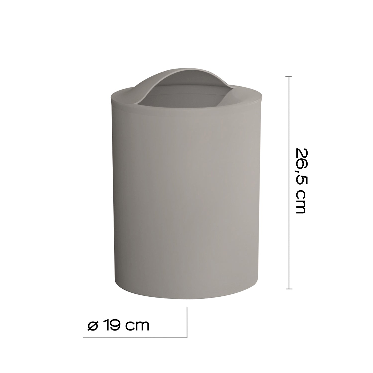Cestino bagno da appoggio modello Eye di Gedy - Beige by CeramicStore | Lo specialista del tuo bagno