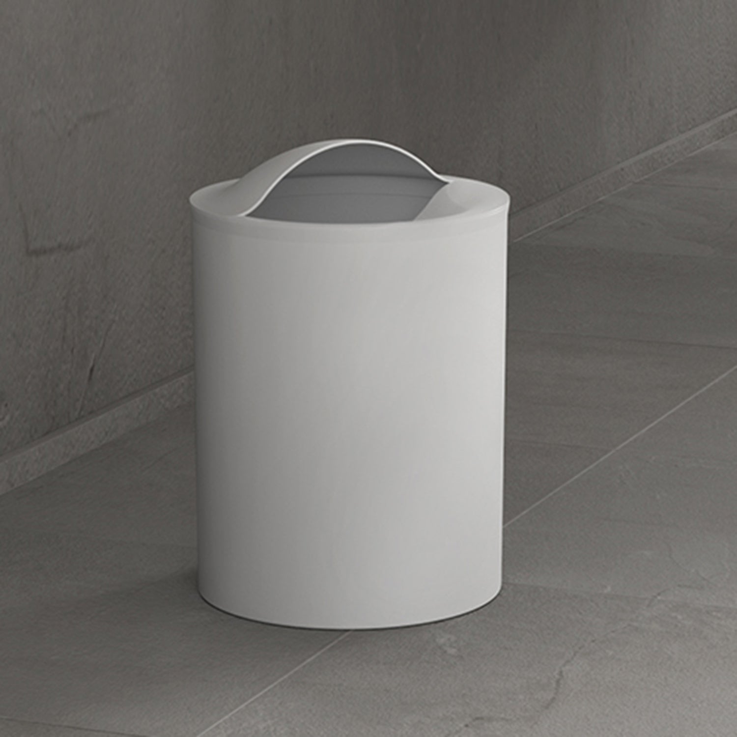Cestino bagno da appoggio modello Eye di Gedy - Bianco by CeramicStore | Lo specialista del tuo bagno