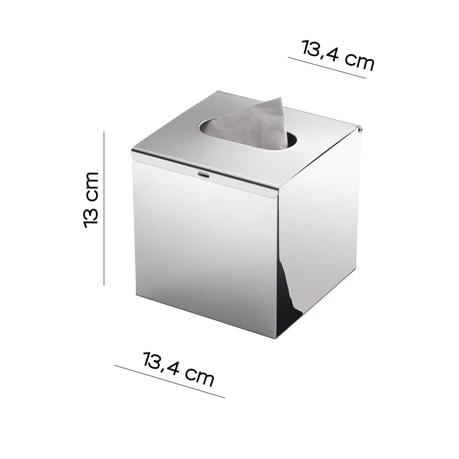 Gedy Porta Fazzoletti Da Appoggio - Cromato Lucido AISI 304 by CeramicStore | Lo specialista del tuo bagno
