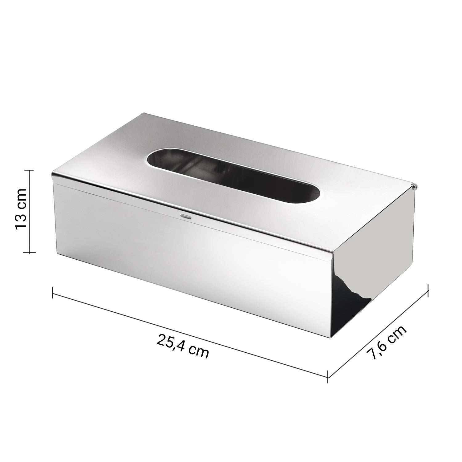 Gedy Porta Fazzoletti Rettangolare - Cromato Lucido Inox by CeramicStore | Lo specialista del tuo bagno