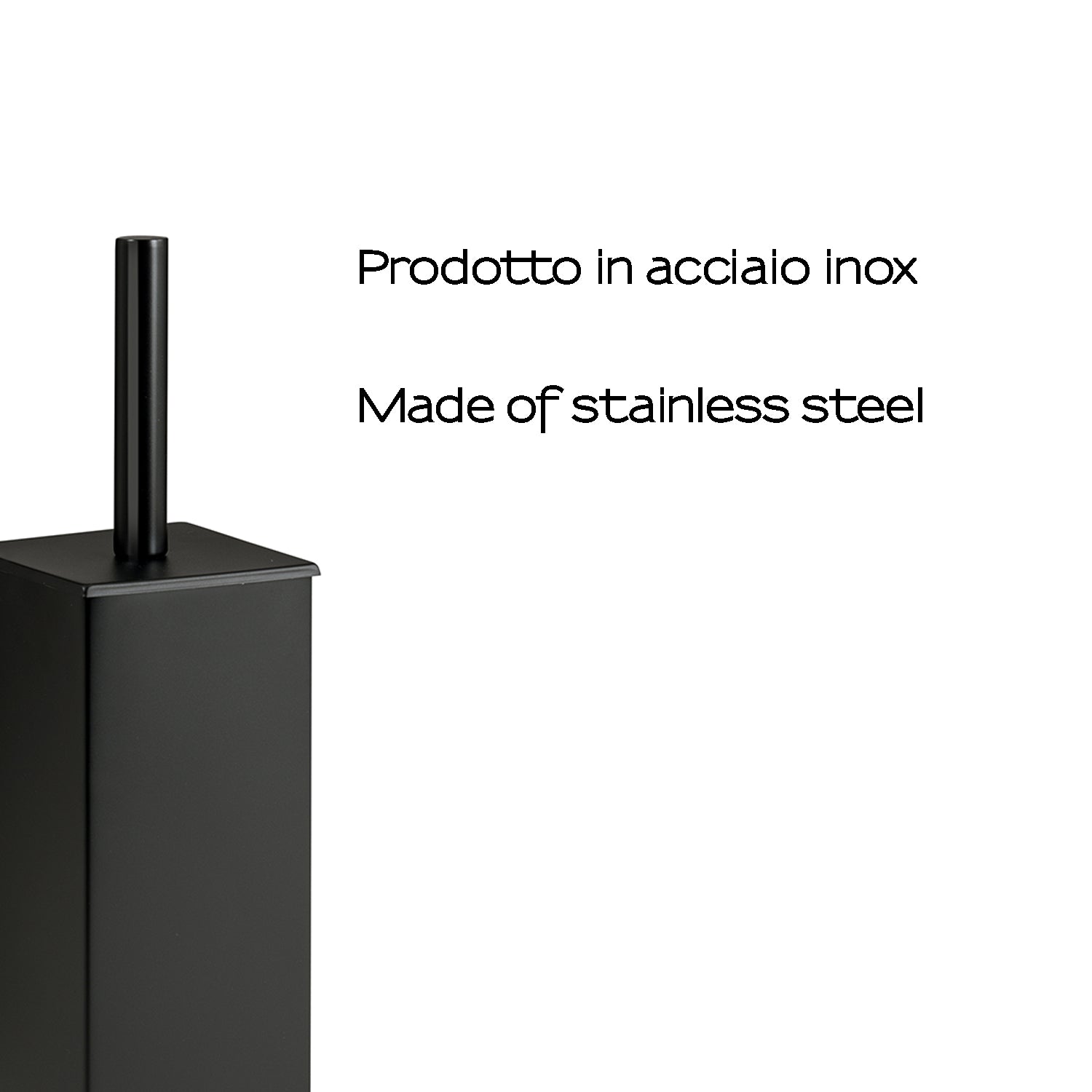 Scopino da muro in Acciaio Inox modello Teseo di Gedy - Nero Matt by CeramicStore | Lo specialista del tuo bagno