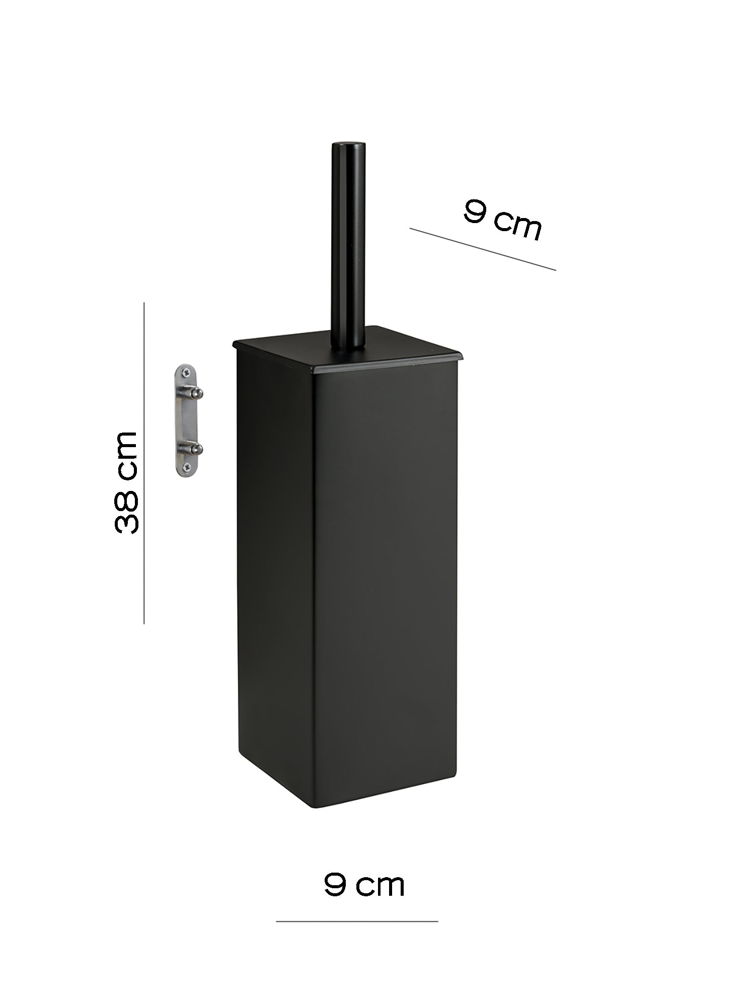 Scopino da muro in Acciaio Inox modello Teseo di Gedy - Nero Matt by CeramicStore | Lo specialista del tuo bagno