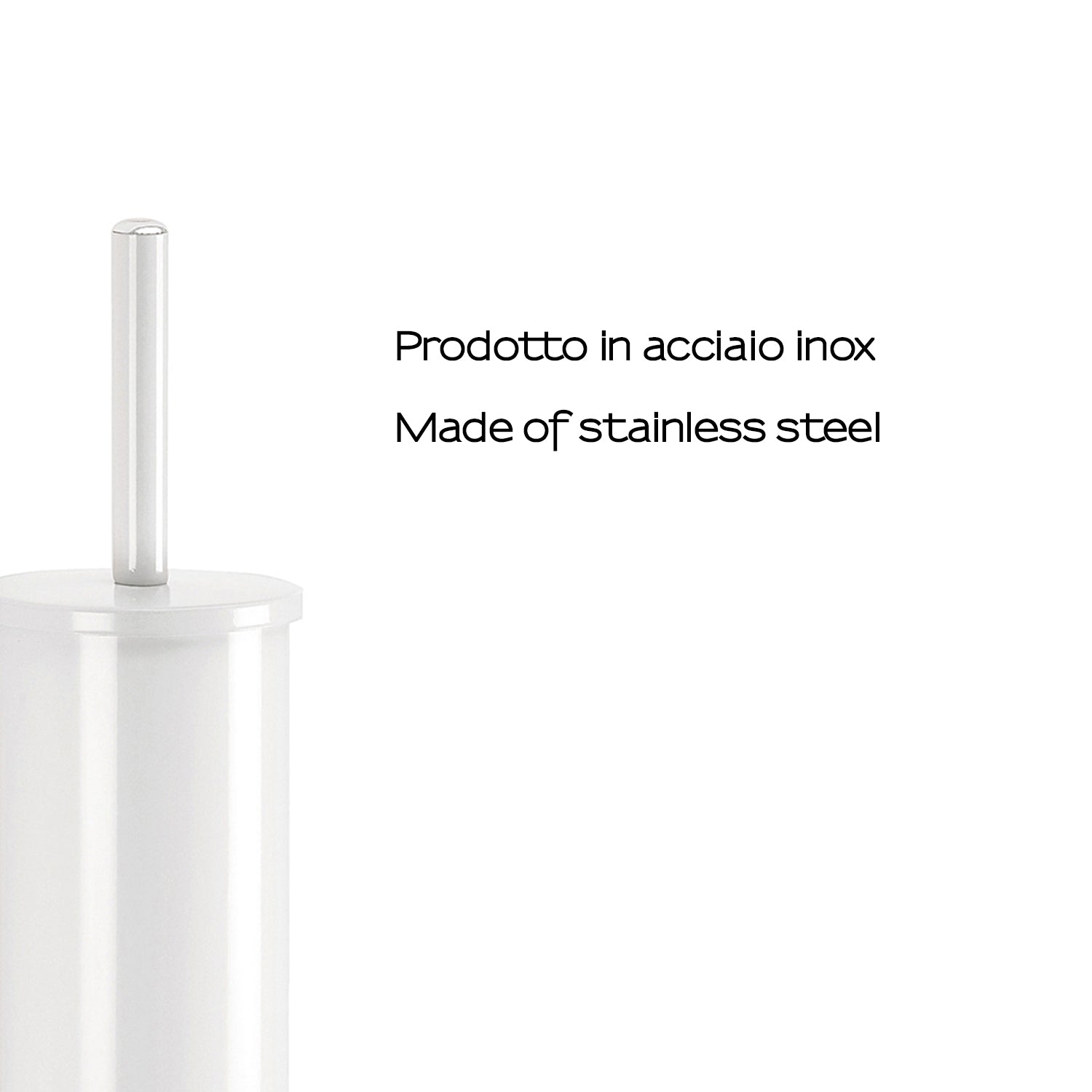 Scopino da appoggio modello Flip di Gedy in Acciaio Inox - Bianco by CeramicStore | Lo specialista del tuo bagno