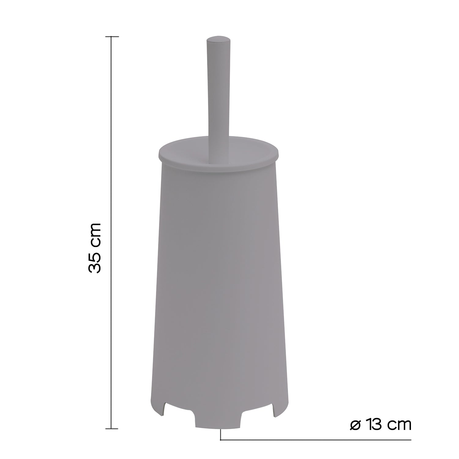Scopino da appoggio di Gedy modello Oscar - Grigio by CeramicStore | Lo specialista del tuo bagno