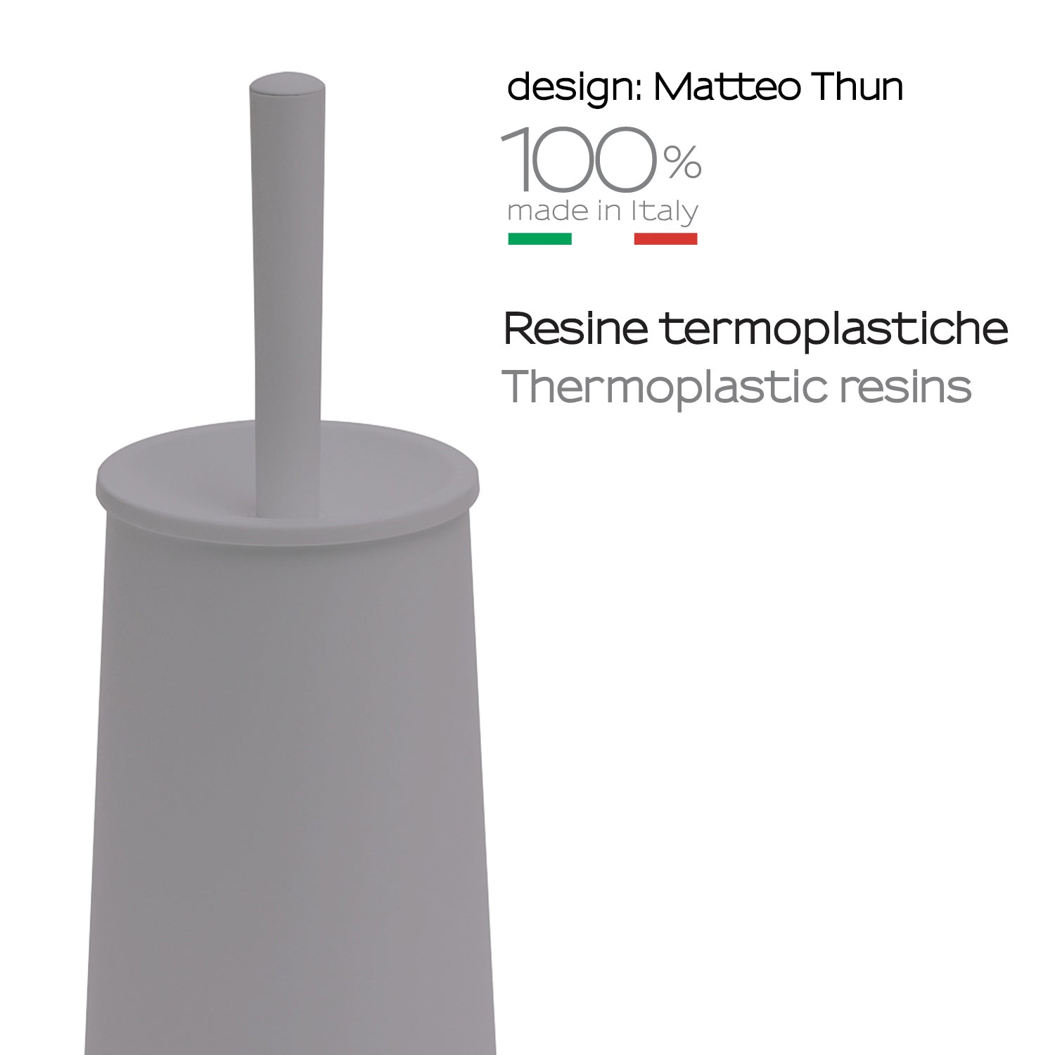 Scopino da appoggio di Gedy modello Oscar - Grigio by CeramicStore | Lo specialista del tuo bagno