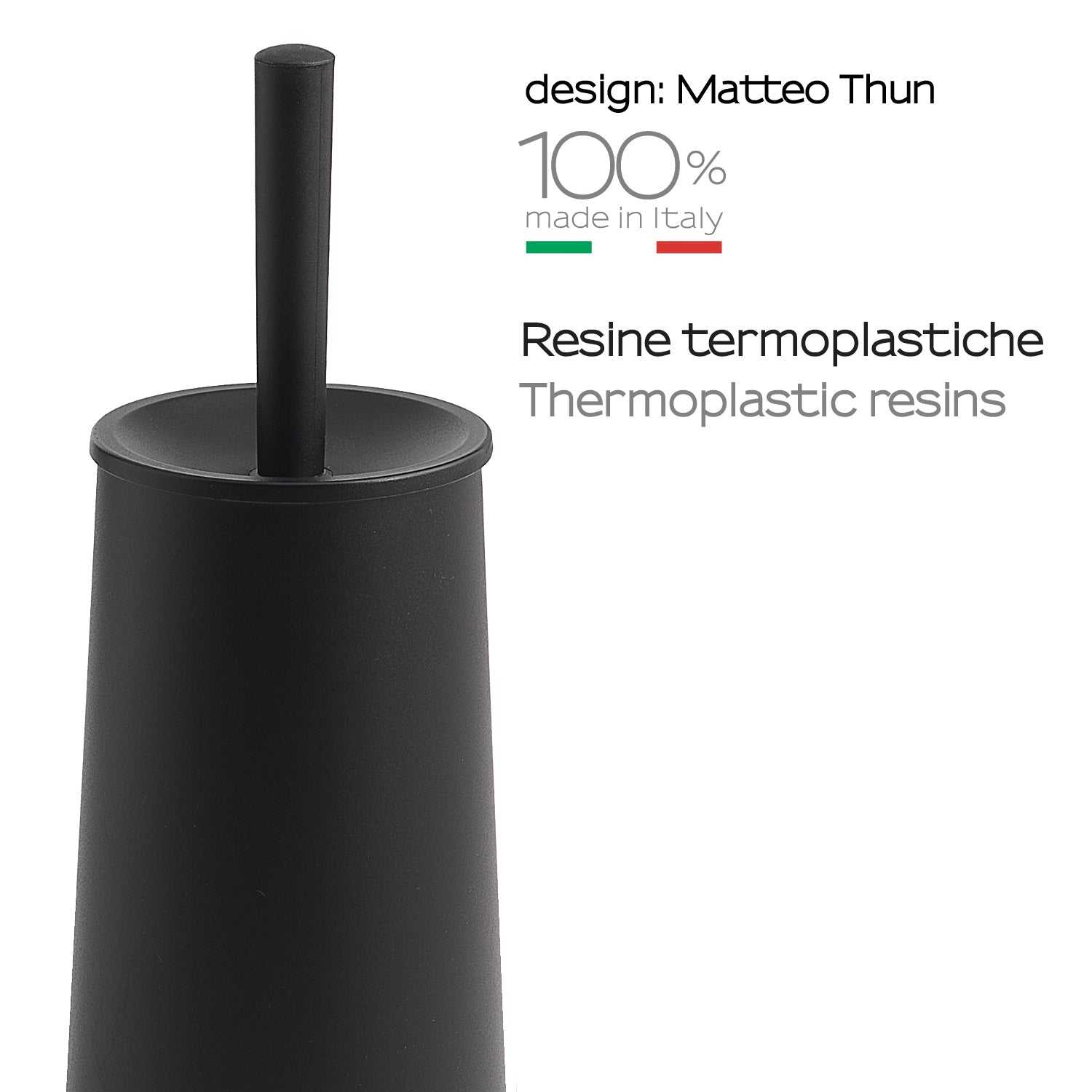 Scopino da appoggio di Gedy modello Oscar - Nero Matt by CeramicStore | Lo specialista del tuo bagno