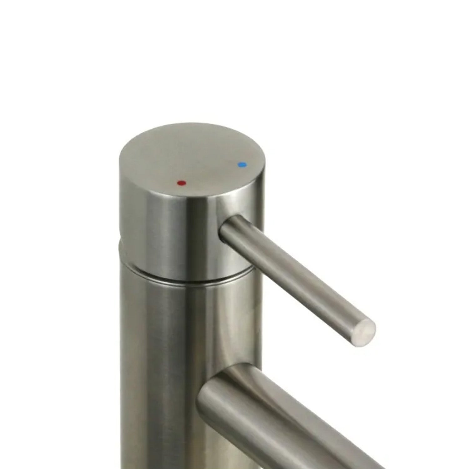 Composizione di miscelatori per lavabo alto, bidet e doccia a 2 vie serie TriaSix in acciaio 316 spazzolato by CeramicStore | Lo specialista del tuo bagno